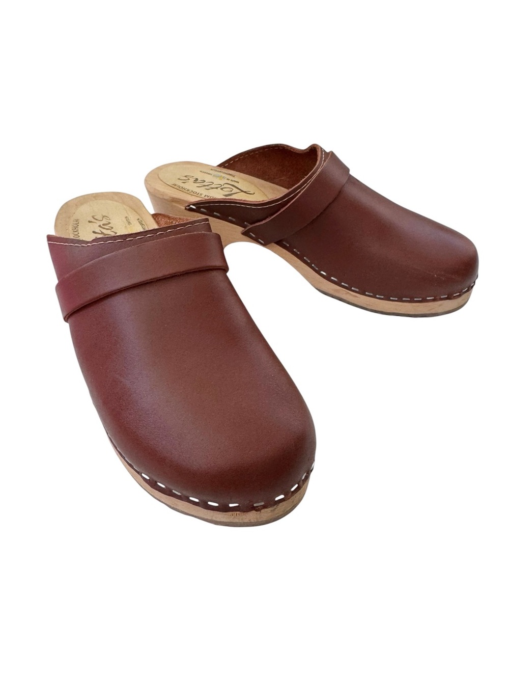 Lotta’s From Stockholm Leather Clogs Brown Size 7 or 38